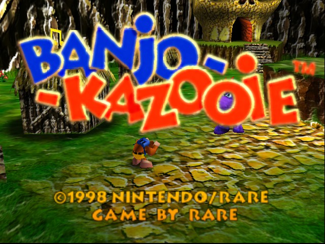 Banjo-Kazooie Retextured Title Screen